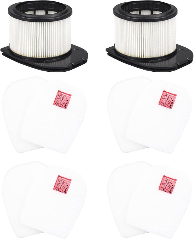 Replacement Filter Compatible with Shark UZ565H,IZ862H,IZ800,IZ840H,IZ562H,IZ540H,Cordless Pro Vacuum,Part # XPSMFIZ700 & XFFKIZ700 - AquaVibe