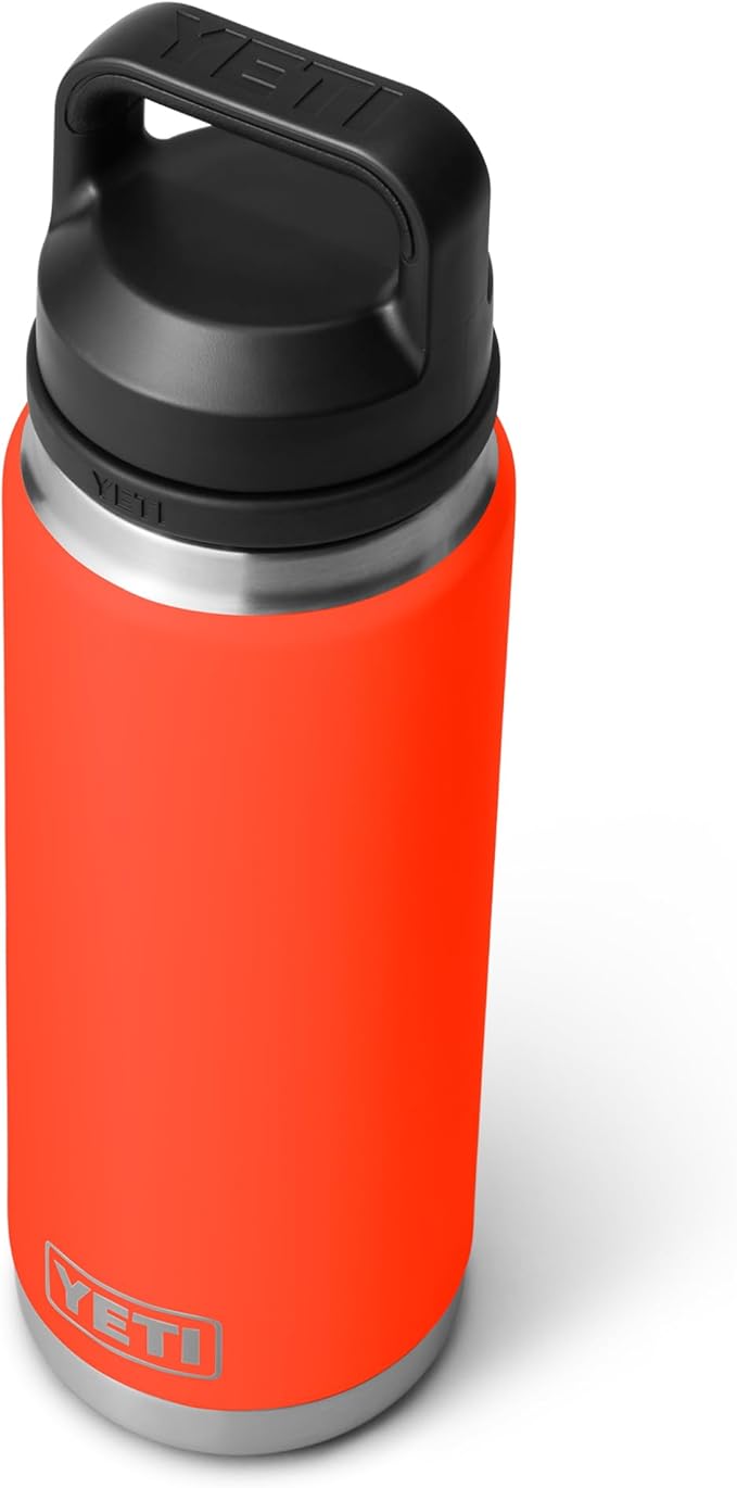 YETI Rambler 26 oz Bottle, Leakproof, Vacuum Insulated, Stainless Steel with Chug Cap, Solar Flare