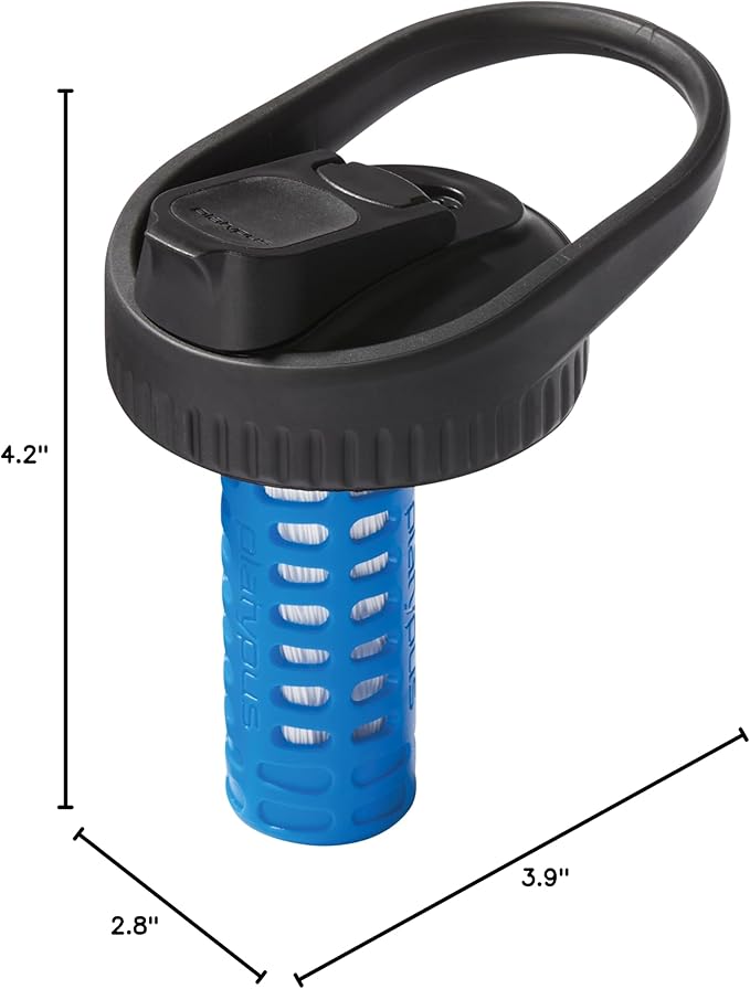 Platypus DayCap Water Bottle Filter Cap for Wide Mouth HydroFlask, Nalgene, and Yeti Water Bottles
