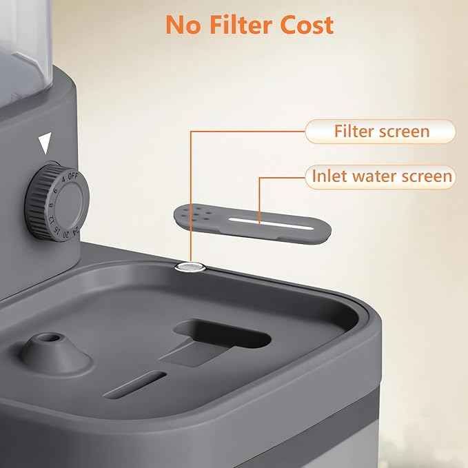 Smart Pet Water Fountain,Filterless Cat Water Fountain No Filter,3L/102oz Ultra Silent Cat Fountain, Separation Design