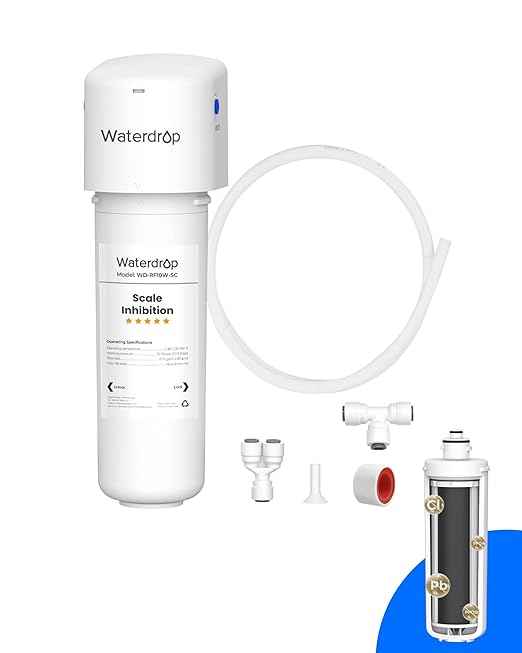 Waterdrop 10UE-SC Under Sink Water Filter for Instant Hot and Cold Water Dispenser System, Anti-Scaling, Reduces PFAS, PFOA/PFOS, Lead, Chlorine, Bad Taste & Odor, 11000 Gallons - AquaVibe