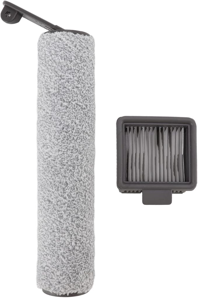 Vacuum Cleaner Brush Roll Replaceable Brush Rollers and Filters Accessory Kit, Floor Machine Brush Roller with Filter Compatible for H12 H12MAX, Floor Scrubber Replacement Parts - AquaVibe