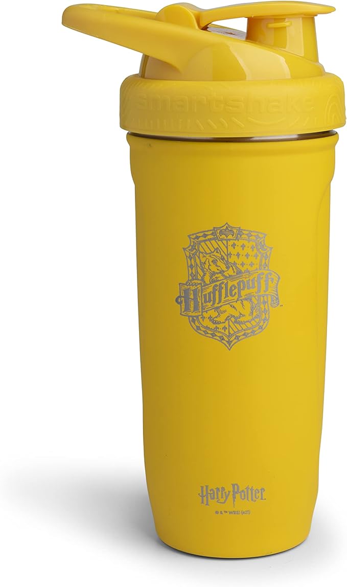 Smart Shake Reforce Stainless Steel Harry Potter Hufflepuffs Shaker Bottle (900 ML /30oz) | Light Weight Resistance Sports Shaker Bottle with a Soft Lid | Leakproof, BPA Free & DEHP Free
