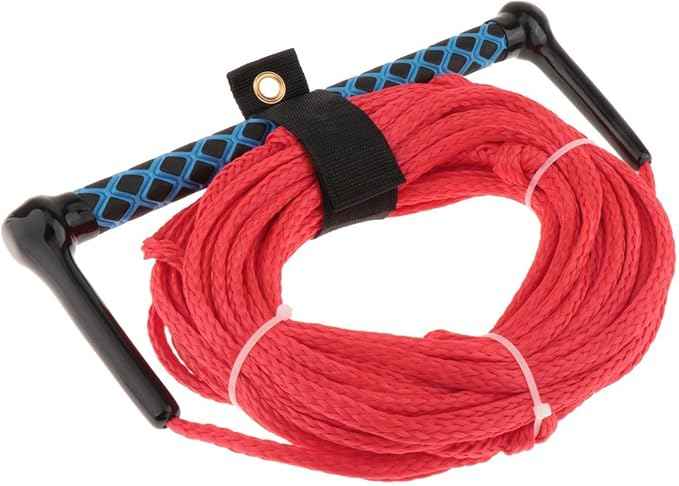 Water Ski Rope, Wakeboard Surfing Tow Rope with Handle Grip, Multifunctional Wake 23M for Water Skis Wakeboard Accs