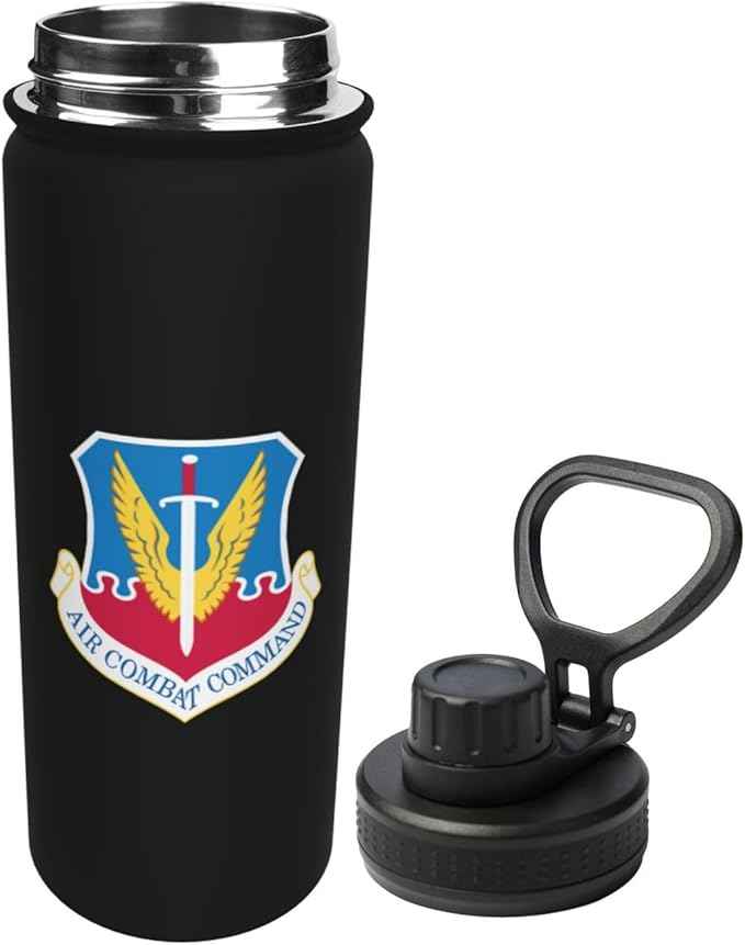 ETHORY Acc Shield Water Bottle 18OZ Stainless Steel Insulated Water Bottles With Spout Lid Sports Keep Cold and Hot Water Bottle For Biking Hiking