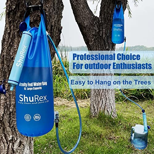 6L Gravity Fed Water Filtration System with Adjustable Tree Strap
