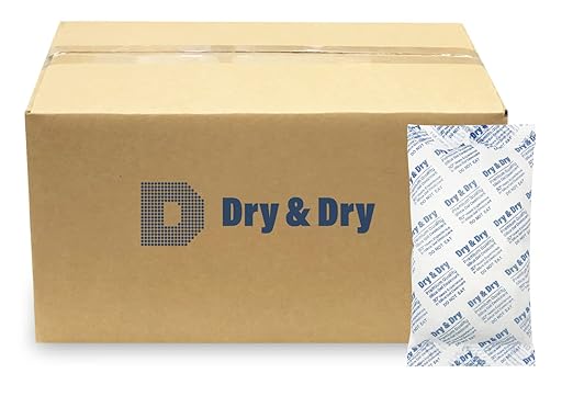 Dry & Dry 300 Gram [30 Packets] Silica Gel Packets Desiccants, Silica Packets - Rechargeable Silica Gel Packs, Desiccants Packets, Silica Gel