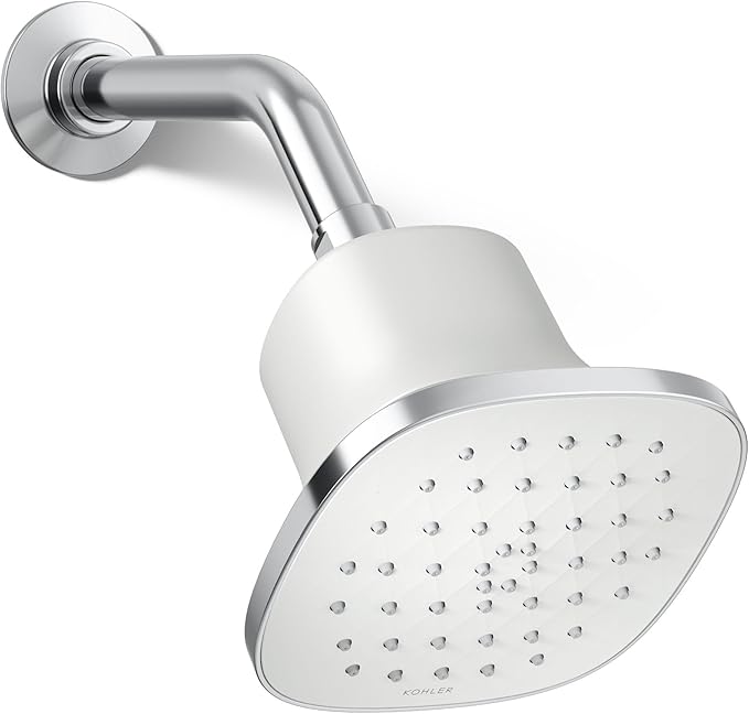 Kohler 37722-Y-CP Cinq™ Square single-function filtered showerhead, 2.5 gpm, Polished Chrome