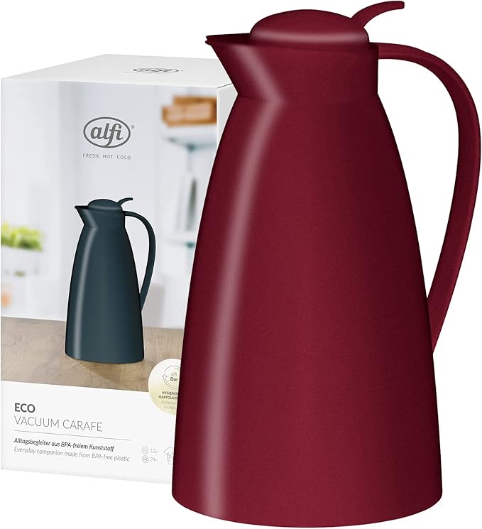 alfi Eco Vacuum jug Ruby Red Mat 1 l