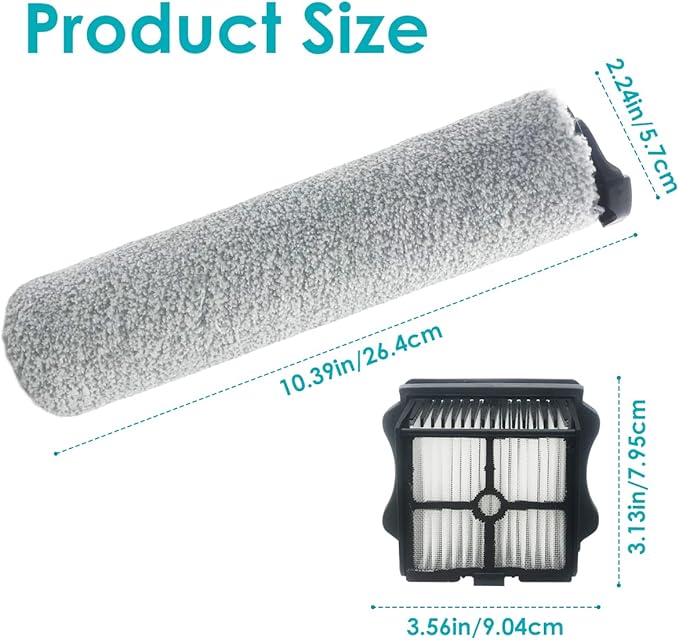 Brush Roller for Tineco Floor ONE S5 Steam Vacuum Cleaner Replacement HEPA Filter Vacuum All-in-one - AquaVibe