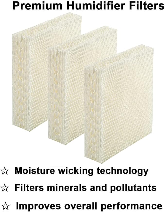 Humidifier Wicking Filter Replacement for Honeywell HEV615 and HEV620, Compatible with Part # HFT600 (8 Pack)