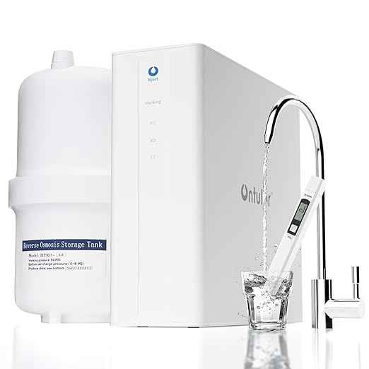 Ontulor S3OP Reverse Osmosis System 9 Stage Water Filter Reduces PFAS, PFOA/PFOS, TDS, Lead, Chlorine, Bad Taste & Odor NSF/ANSI 42 Certified TDS Meter Included（S3OP-with Tank System）