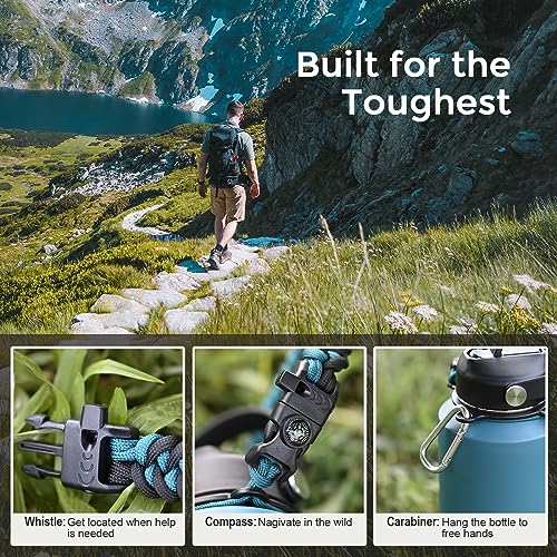 32 oz Insulated Water Bottle with Handle