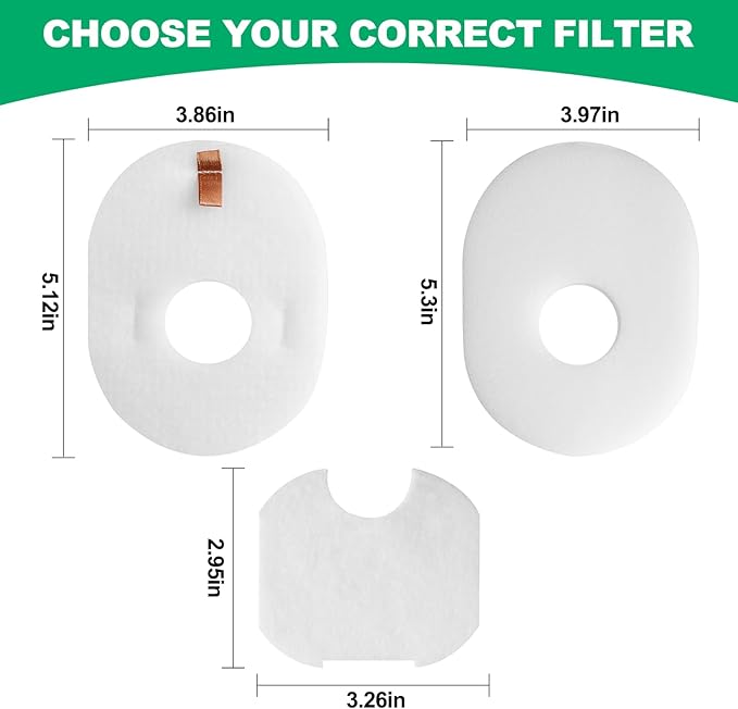 4 Foam + Felt + Post Filters Replacement for Shark Rocket HV301, HV302, HV30126, HV300, HV305, HV292, HV307Q, QS301Q, HV310, UV450 Ultralight Corded Stick Vacuum - AquaVibe