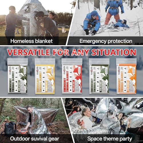 Survival Emergency Thermal Blankets (10 Count)