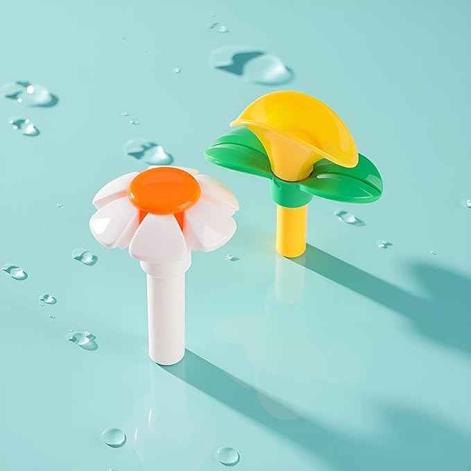 2Pcs Cat Fountain Replacement Flower Nozzle Head for Round Cubic Top Water Dispen, Cat Fountains