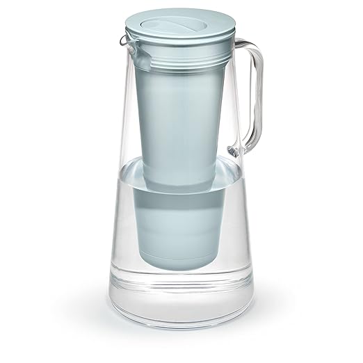 LifeStraw Home – Water Filter Pitcher, 10-Cup, Seafoam, BPA Free designed for everyday protection against bacteria, parasites, microplastics, lead, mercury, PFAS and a variety of chemicals