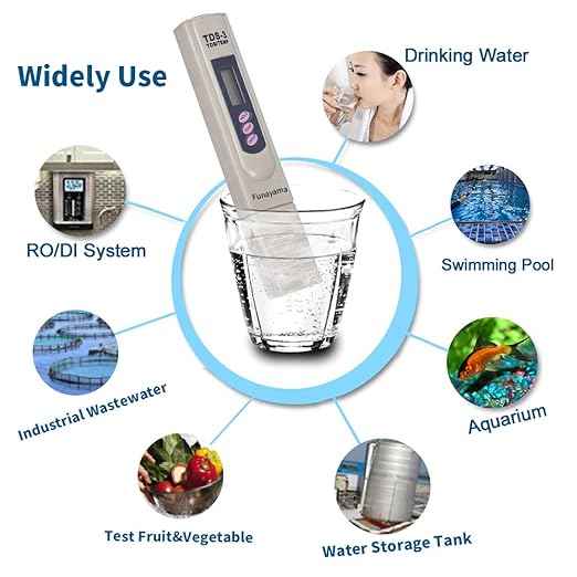 TDS Water Quality Tester Digital 3-in-1 - Accurate EC PPM Temperature Meter 0-9990ppm for Drinking Water, Pool, Aquarium Testing