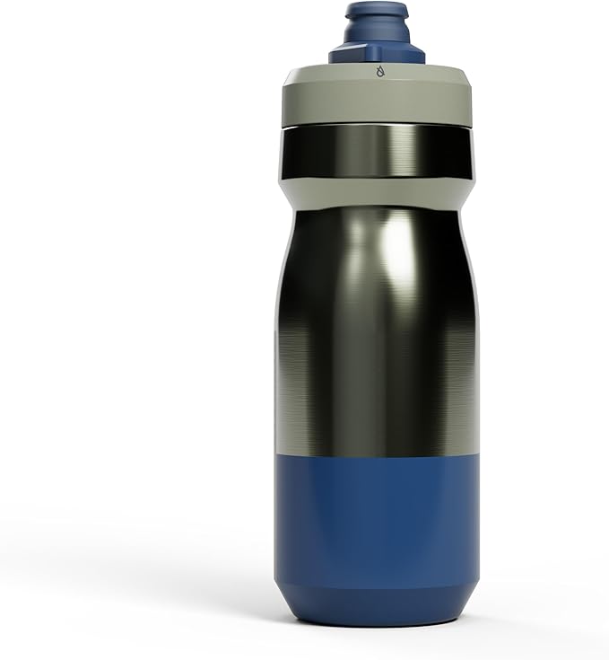 CamelBak Podium Steel Insulated Bike Water Bottle, Mercury Fog, 18oz