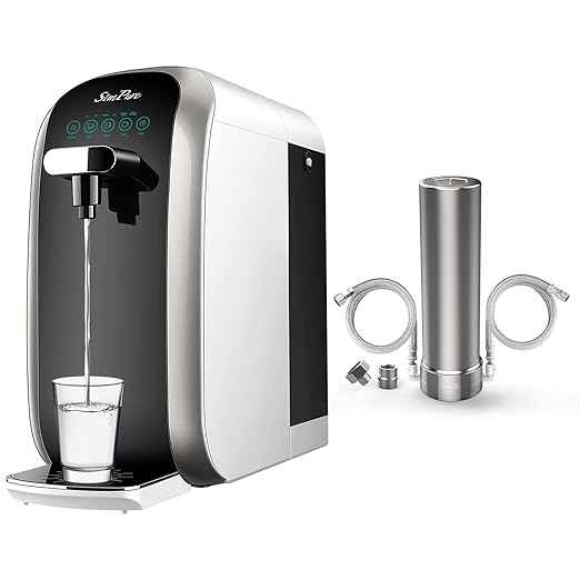 SimPure Y7P Countertop RO Water Filter + SimPure V7 Under Sink Water Filter