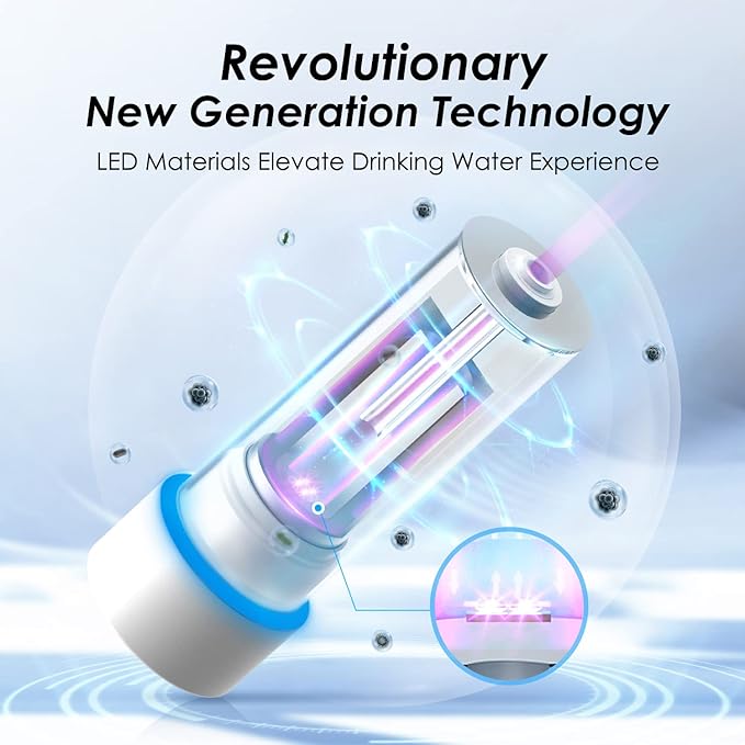 Waterdrop Under Sink Water Filter and LED UV͎ Ultrąviolët Water Filtration System, 𝟐 𝐘𝐞𝐚𝐫𝐬 𝐨𝐫 𝟏𝟔𝐊 𝐆𝐚𝐥𝐥𝐨𝐧𝐬, 𝟎.𝟎𝟏 𝐌𝐢𝐜𝐫𝐨𝐧 Ultra Filtration-Bundle