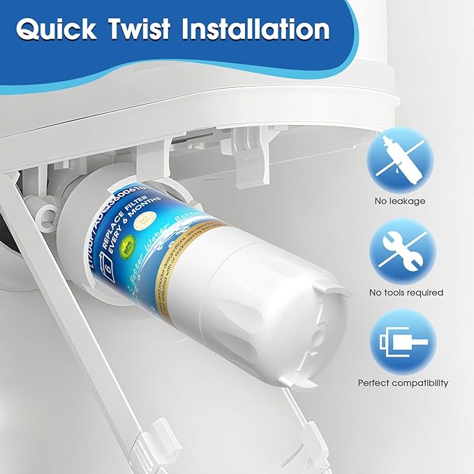 ADQ36006101 Water Filter Replacement for LG® LT700P, ADQ36006102,ADQ36006101- s, Kenmore® 9690, 469690, 46-9690, RWF1200A, RWF1052, LFXS29766S, LFX31925ST, LFX28968ST, LFXC24726S 3PACK
