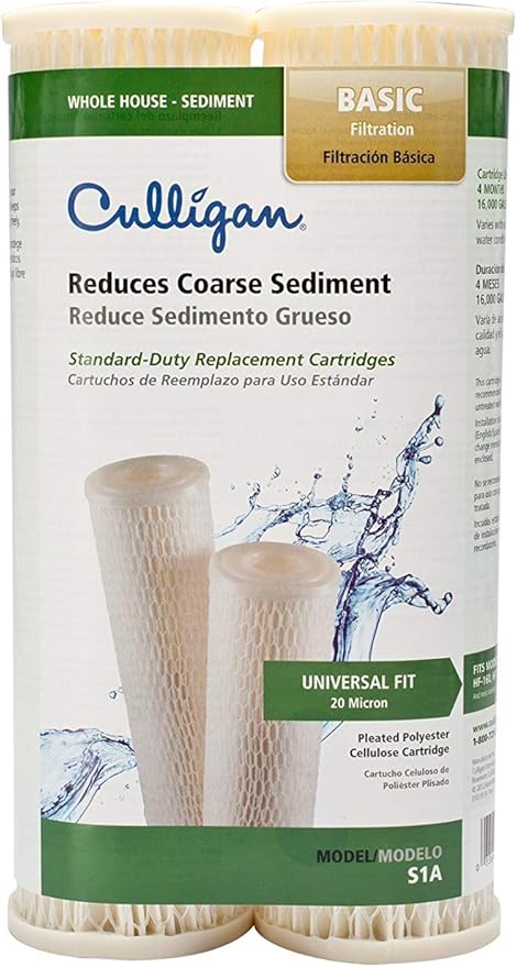 Culligan S1A Whole House Standard Water Filter, 16,000 Gallons, 3 Pack