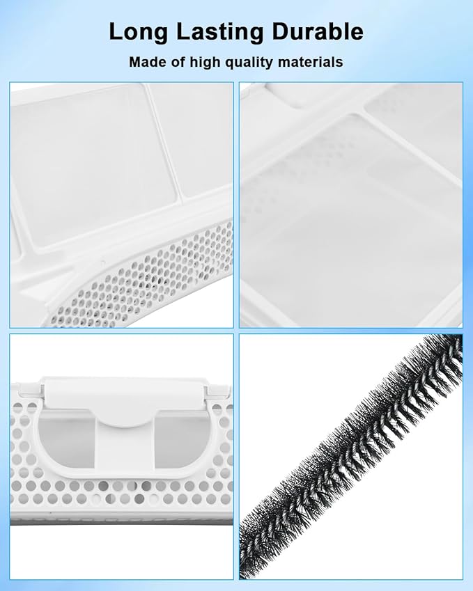 Dryer Fluff Filter Assembly Fit for Dryer, Dryer Lint Screen Replace 00752387 00753637 752387 753637 AP5984732 PS11724770