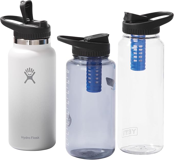 Platypus DayCap Water Bottle Filter Cap for Wide Mouth HydroFlask, Nalgene, and Yeti Water Bottles