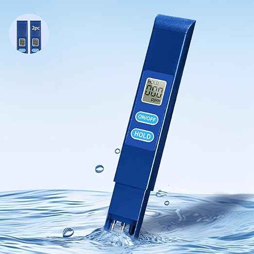 2 PCS TDS Meter-Digital Water Tester, Dissolved Solids Test Kit, Fast & Accurate Measurements - Ideal for Drinking, Tap, Pond, Well, Pool, Aquarium, RO/DI, Hydroponics