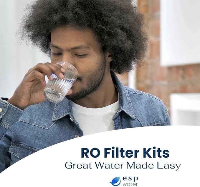 iSpring RTW5 Compatible Reverse Osmosis Water Filter Replacement Kit 1-Year 5-Stage Set with 50 GPD Membrane for iSpring RTW5 RO Systems Includes Pre and Post Filters