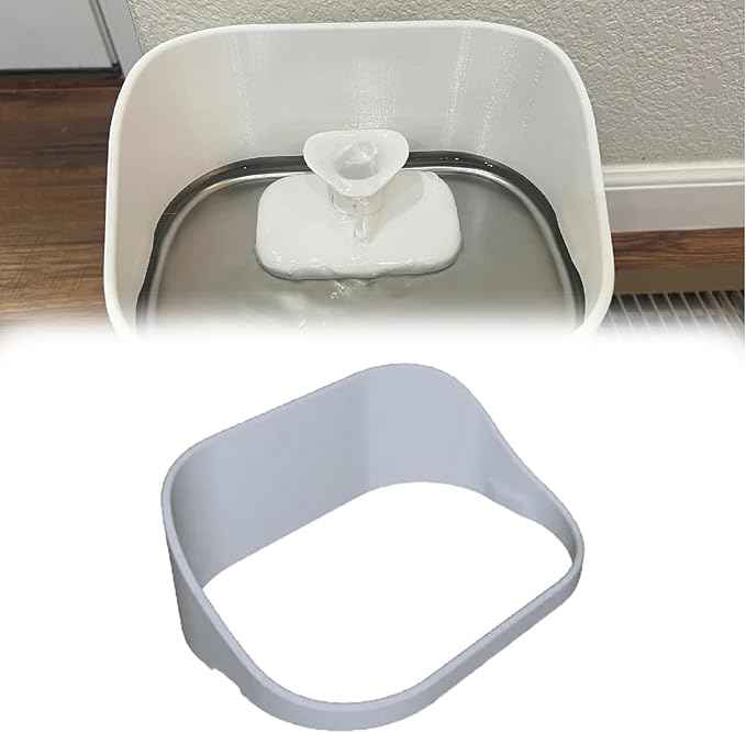 Cat Water Fountain Splash Guard Compatible with PETLIBRO DockStream, No-Spill Design, Easy to Clean, Hygienic,Lightweight – Stops Water Splashes for Mess-Free Drinking