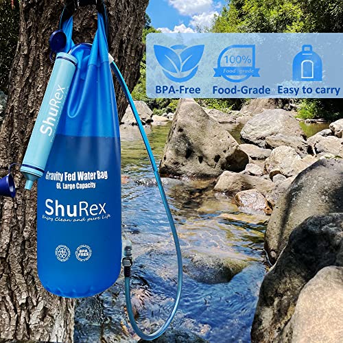 6L Gravity Fed Water Filtration System with Adjustable Tree Strap