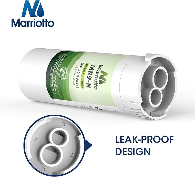 MARRIOTTO Water Filter Compatible with XWFE (Built-in CHIP), Replacement for GE XWFE, XWF Refrigerator Water Filter Pack of 2 - AquaVibe
