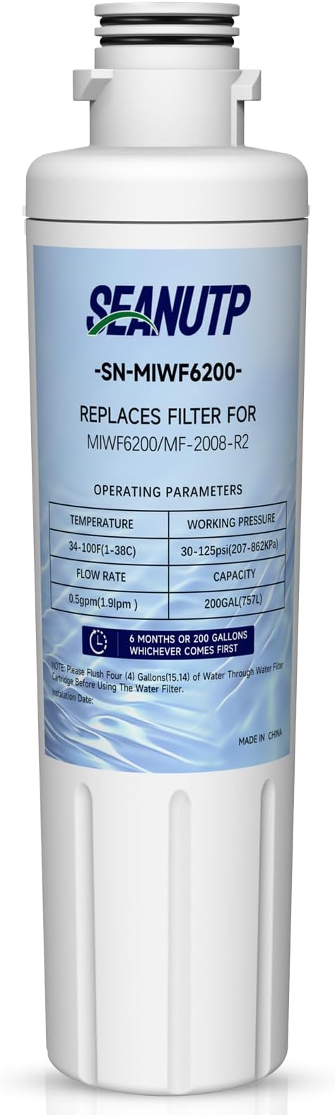 MIWF6200 Filter Replacement for Midea® MIWF6200 MF-2008-R2, Midea® MRQ22D7AST MRS26D5AST MRS26D7AST (1 Pack)
