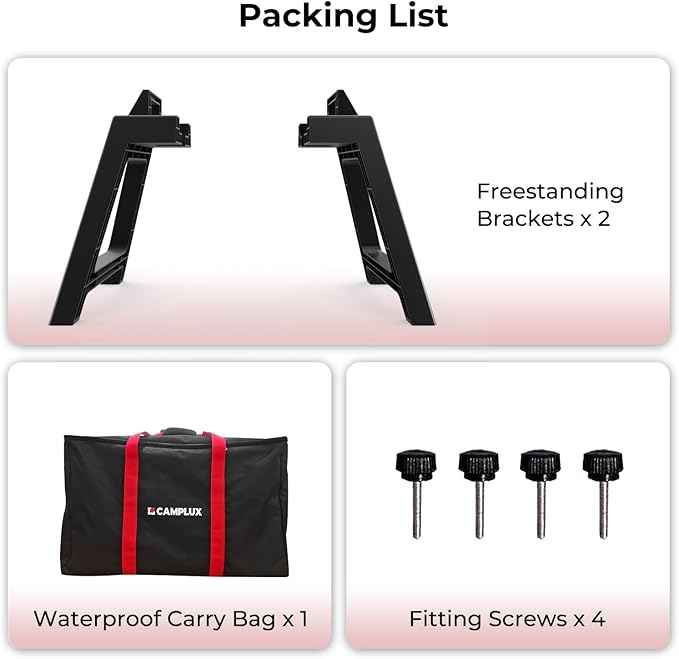 CAMPLUX AY132 Freestanding Stand and Carry Bag for Outdoor Propane Tankless Water Heater AY132