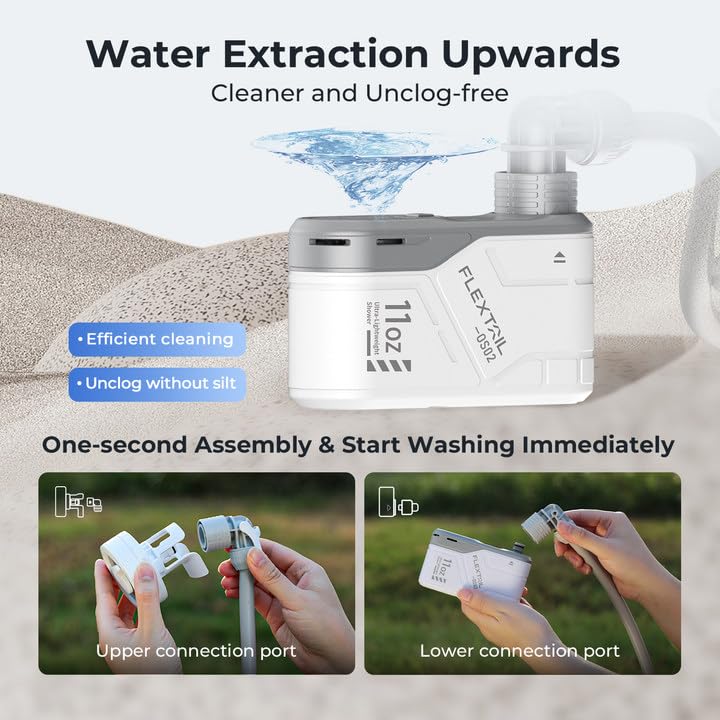 MAX Shower Ultralight Rechargeable Outdoor Shower Pump