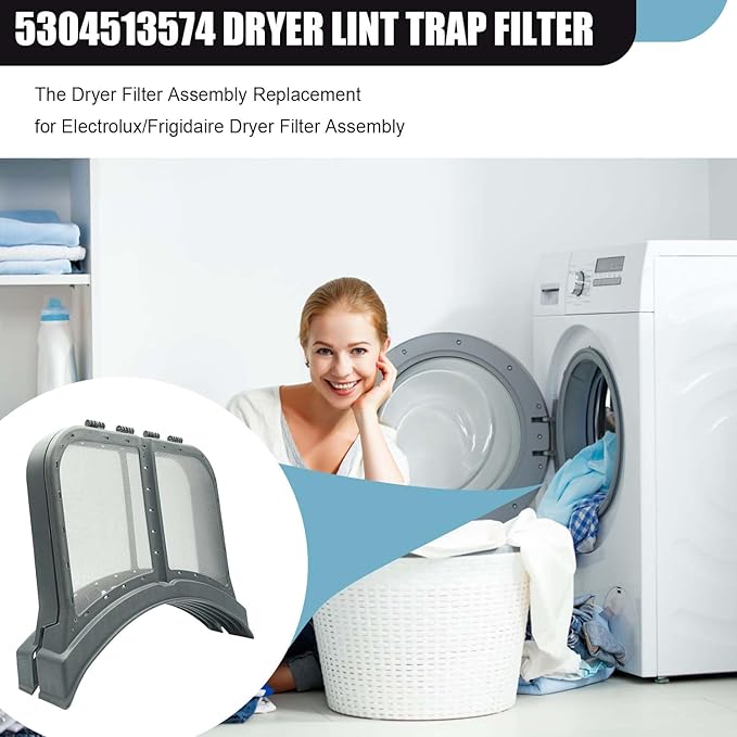 Upgraded 5304513574 Dryer Lint Screen Filter Collector Assembly,Dryer Lint Collector Filter for Frigidaire/Electrolux Dryer Filter Assembly,Lint and Flip