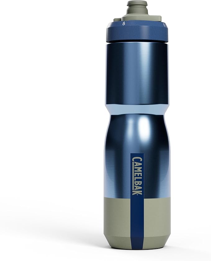 CamelBak Podium Steel Insulated Bike Water Bottle Mercury Deep Sea, 22oz