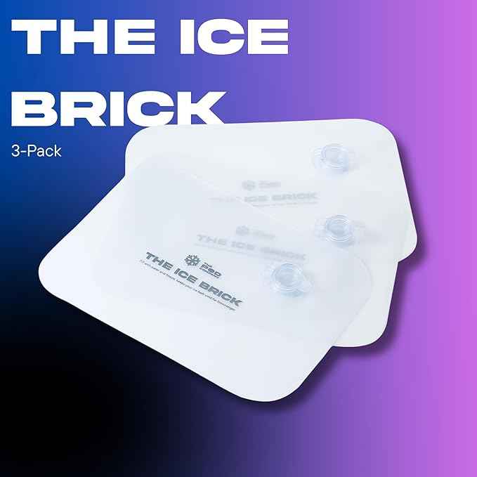 6-Pack Ice Brick, Reusable 3 lb Ice Blocks for Cold Plunge, Long-Lasting Cooling for Colder Water Longer, Durable Refillable Ice Bricks, Fill to 90% Max, The Pod Company