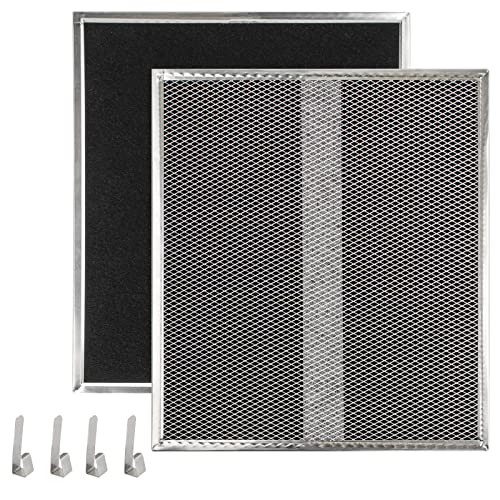 HPF30 Charcoal Filter with Mounting Clips for Broan Range Hood (2 Count)