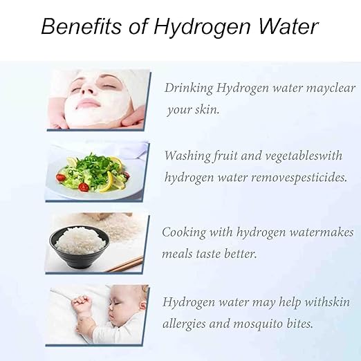 Hydrogen Water Bottle Generator, Portable H2 Water Ionizer Machine Cup with Rechargeable Glass Bottle, Healthy Alkaline Hydrogen Ions Water Maker for Exercise, Travel
