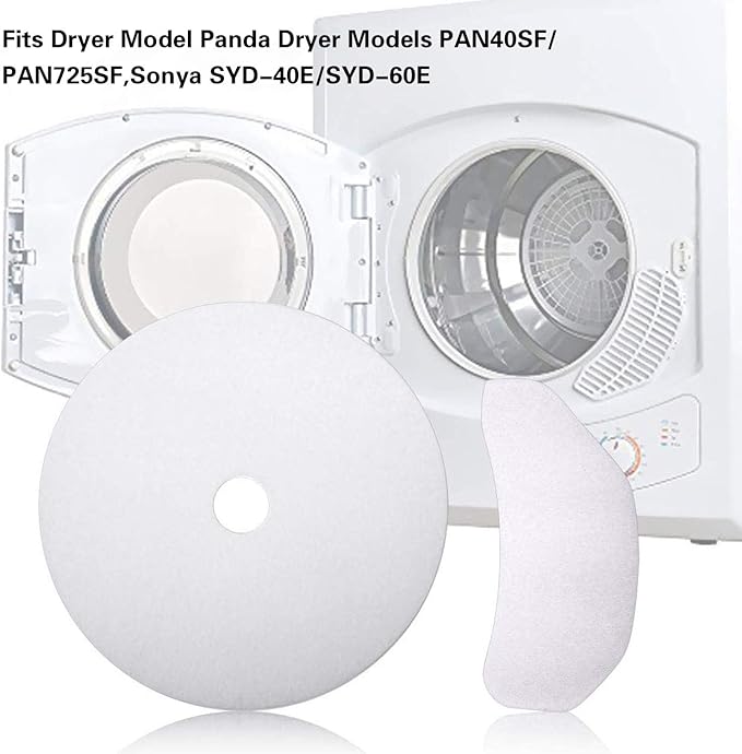 Imncya 25 PCS Compatible Cloth Dryer Filter Set, Cloth Dryer Replacement Include 20 Dryer Exhaust Filters/5 Dryer Air Intake Filters for Panda/Magic Chef/Sonya & Avant Dryers