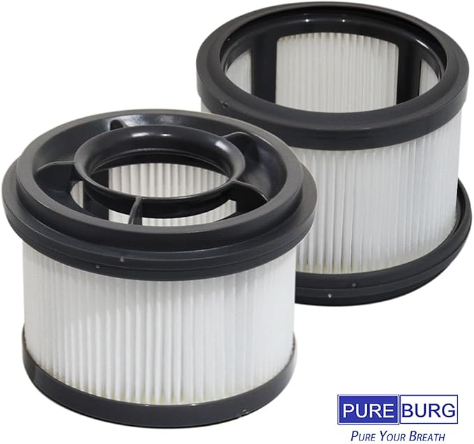 PUREBURG Replacement Filter Kit Compatible with Dreametech T10 T20 T30 & XIAOMI G9 G10 Handheld Cordless Vacuum Cleaner,2 x Center filter + 4 x Pre-Filter Washable - AquaVibe
