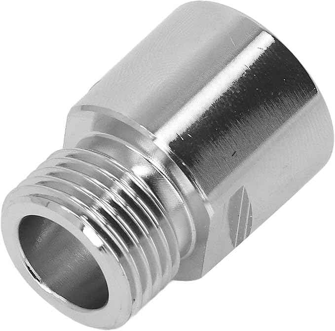 Soda Cylinder Adapter, CO2 Soda Cylinder Metal Adapter, TR21-4 Female to CGA320 Male Thread Conversion Kit, Stainless Steel CO2 Tank Adapter for Sparkling Water Machine Parts Acc