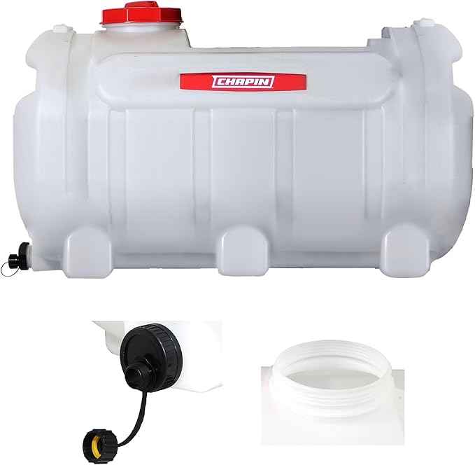 Chapin 98142 Water Storage Tank, 40‑Gallon, Utility Water Supply, Translucent Chemical‑Resistant Poly Tank, 6