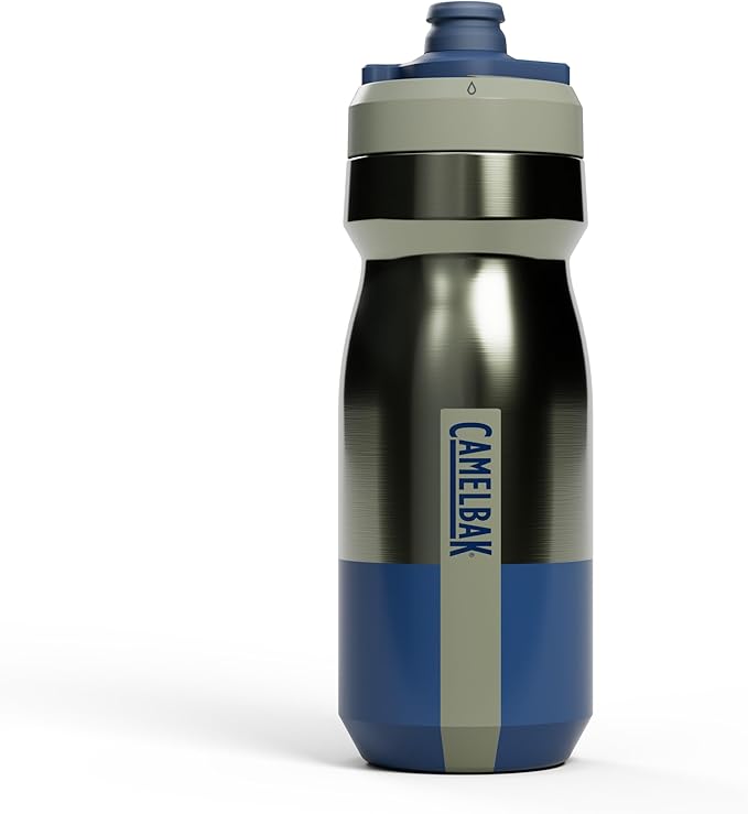 CamelBak Podium Steel Insulated Bike Water Bottle, Mercury Fog, 18oz