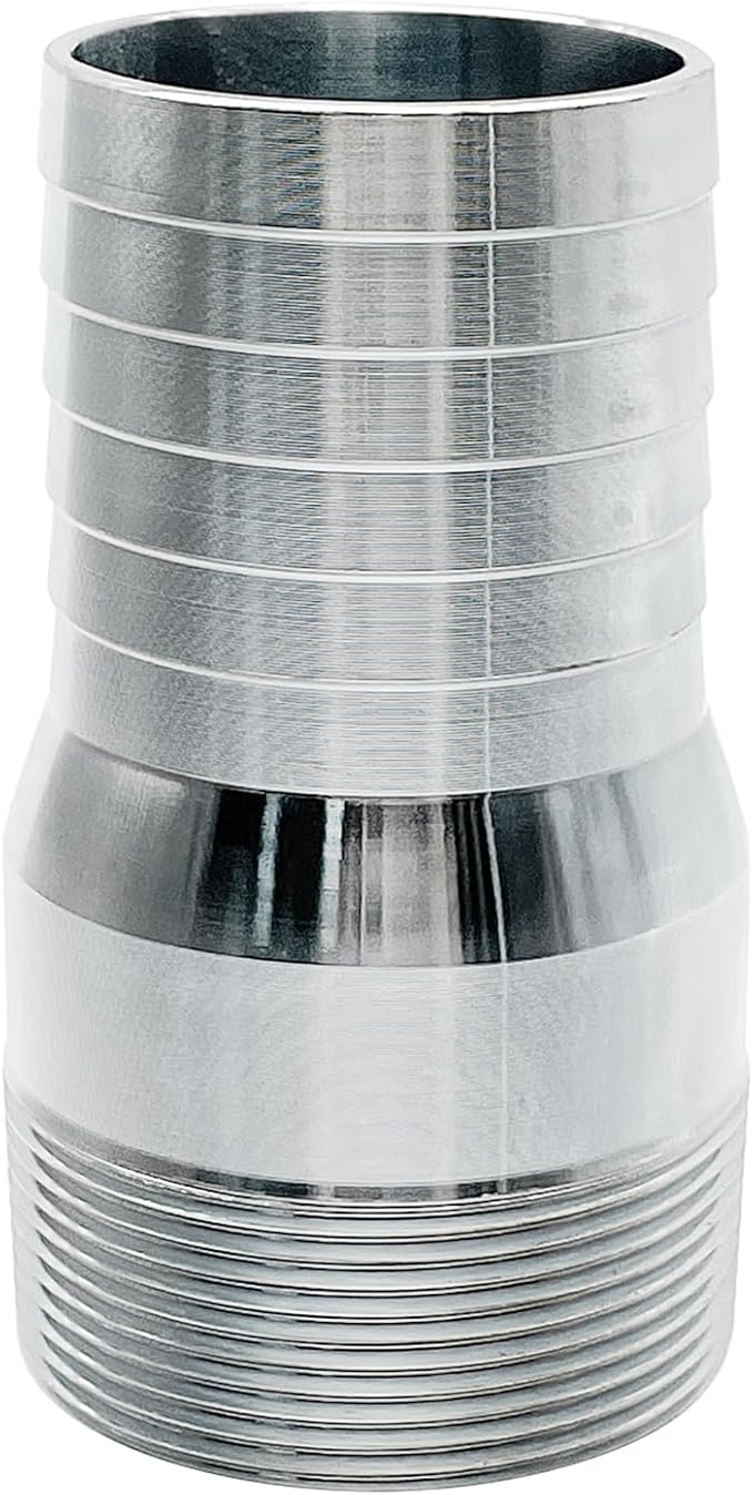 SAFBY Combination Hose Connector Set for Pump, Plated Steel (1.5 inch)