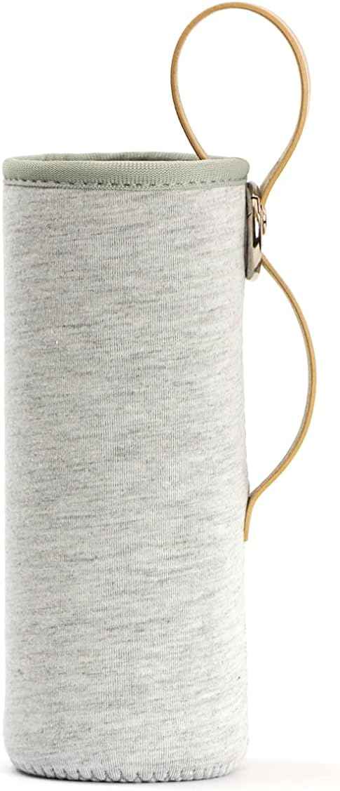 LARQ Bottle Limited Edition Travel Sleeve with Easy-Carry Leather Strap - 25 oz/32 oz, Heather Grey