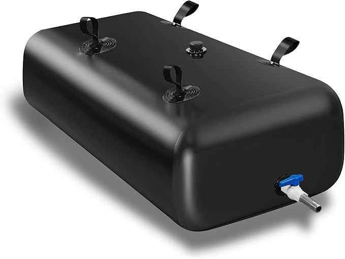 4000 L/1000 Gal Water Bladder Tank, Foldable Portable Water Storage Container, Emergency Water Bag for RV, Truck Bed, Fire Prevention, Drought Resistance, Black